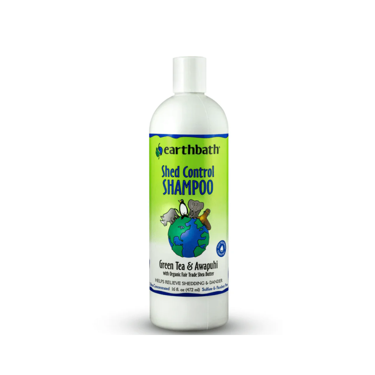 EarthBath Shed Control Shampoo for Dogs – Green Tea & Awapuhi
