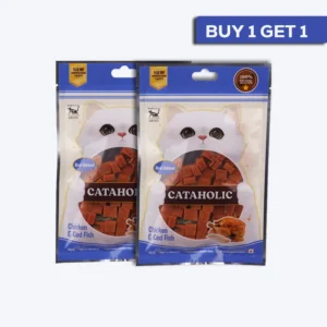 Cataholic Chicken and Codfish Cube Cat Treats - 50g